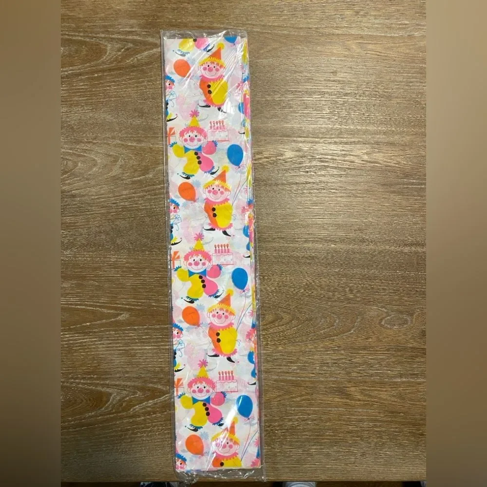 Vintage Clown Retro Pastel Novelty Gift Party Tissue Paper